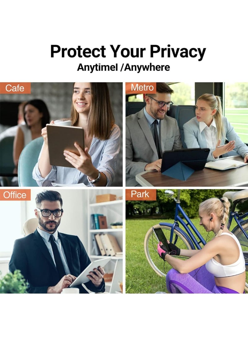 Privacy Screen Protector for iPad 12th (A18)2026/iPad (A16) 11th 2025/iPad 10th(A14) 2022, 30-Degree Anti-Spy Privacy Filter, Matte Finish Anti-Glare, Fingerprint-Proof, Anti-Scratch Film Guard - Image 4